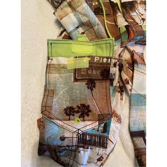 NWT Men’s Arizona Jeans Co. Board Shorts Brown Size 34 - Picture 10 of 12